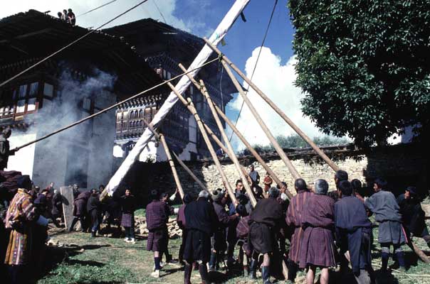 Flag raising